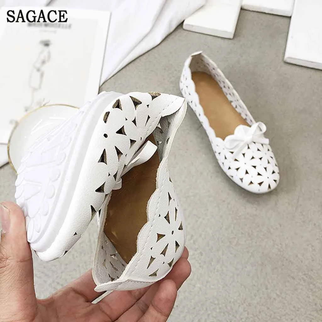 Женские однотонные туфли на плоской подошве в римском стиле Летние повседневные