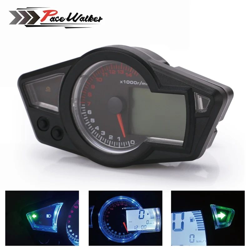 Motorcycle LCD Speedometer Digital Odometer Tachometer Fit for 2&4 Cylinders|digital odometer speedometer|digital odometerodometer speedometer