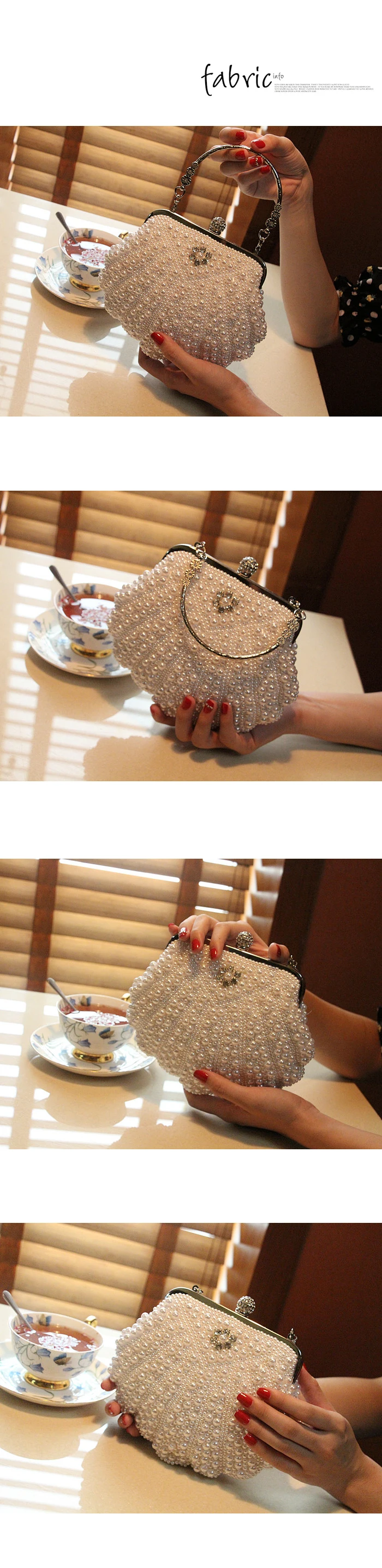 Женская сумочка белого цвета/цвета слоновой кости с жемчугом, вечерняя сумочка, клатч, маленькая сумочка для невесты и подружек невесты, вечерние сумочки с ручкой