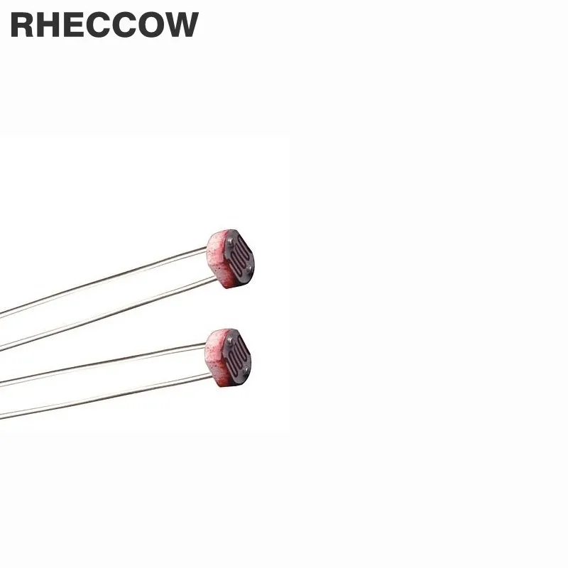 RHECCOW 200 шт./лот 5528 GL5528 5 мм Фоторезистор светозависимый резистор LDR фотопроводящее