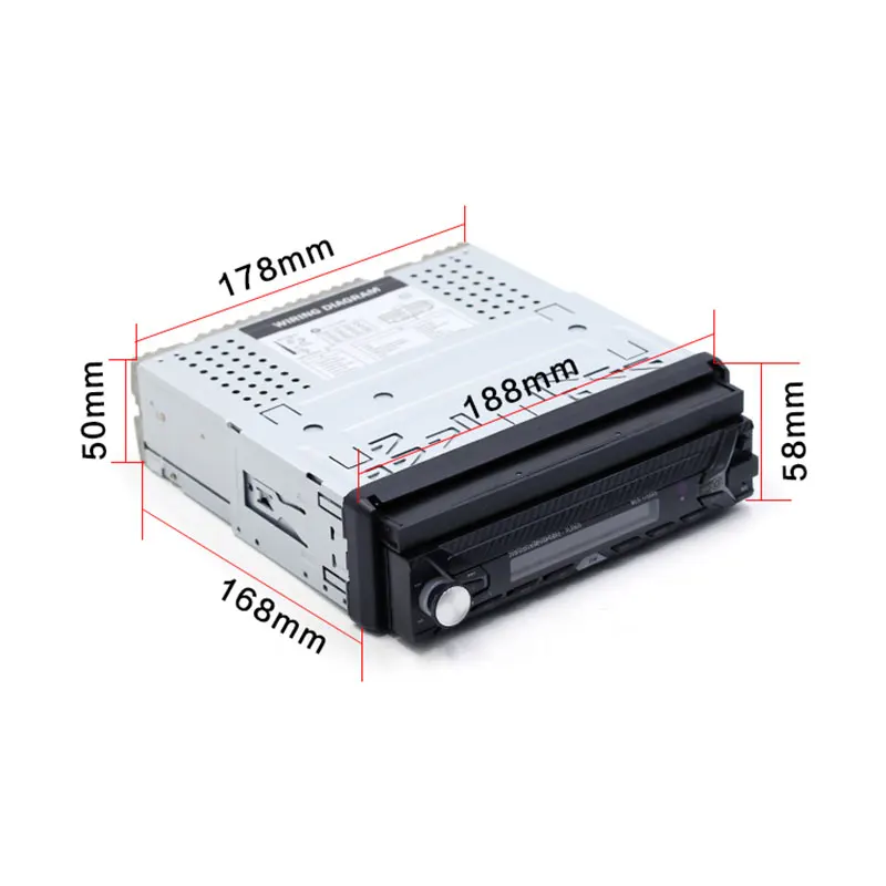 ANLUD Bluetooth Автомобильный Монитор складной 7 дюймовый сенсорный ЖК экран 2DIN 4CH 60 Вт MP5