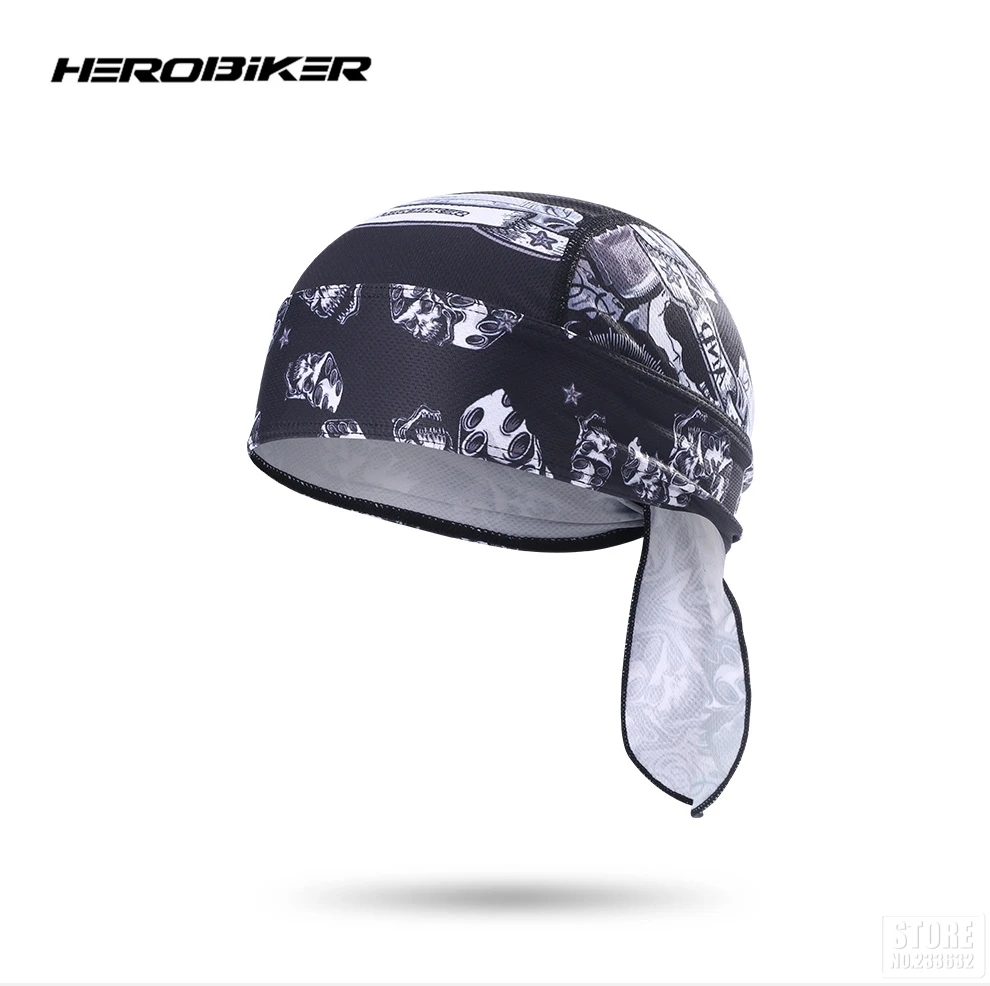 HEROBIKER мотоциклетная маска для лица Балаклава летняя мотоциклетная шапка с черепом шлем Спортивная маска мото синяя мотоциклетная маска повязка на голову