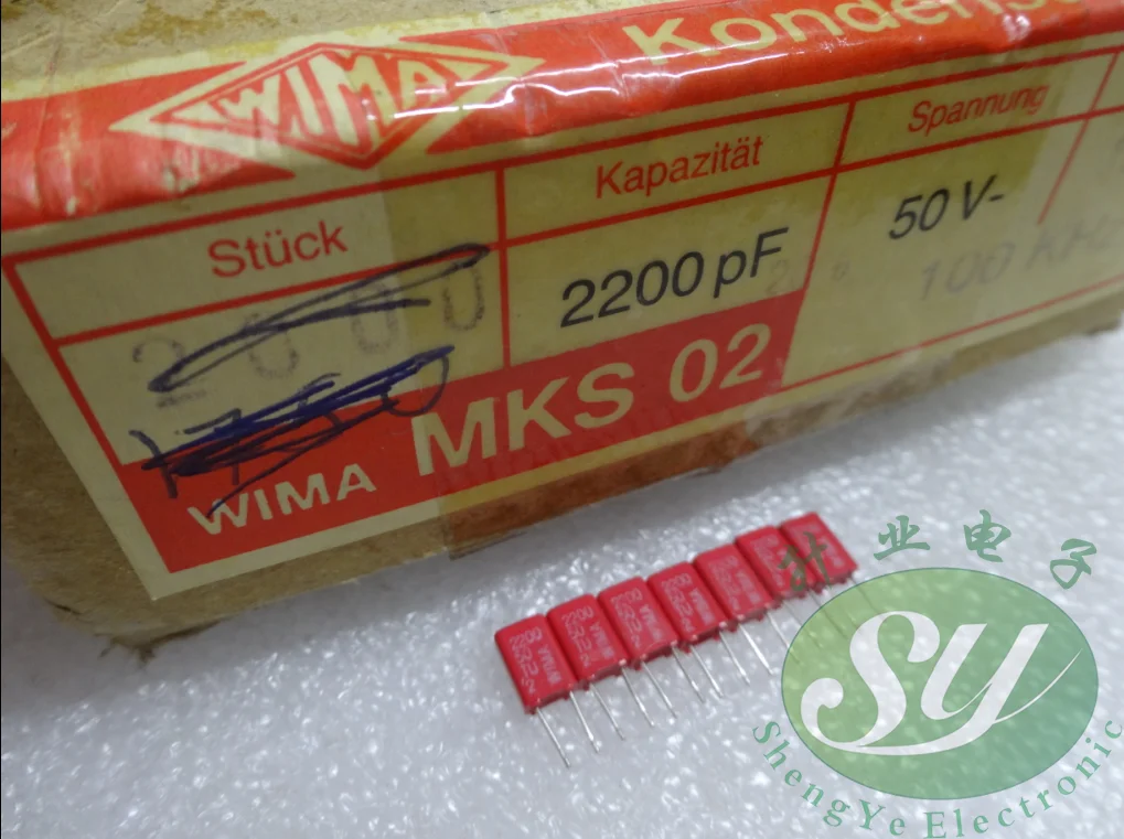 2020 флейта 10 шт./20 шт. WIMA MKS2 серии 0 0022 мкФ/50V 2.2nf 2200pf 2n2 Новая 2 5 мм