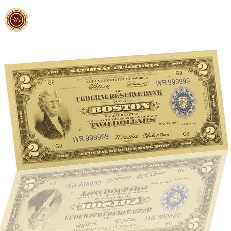 WR 1918 год 24 k Золотая банкнота красочные 999 9 фольга мировые купюры художественные