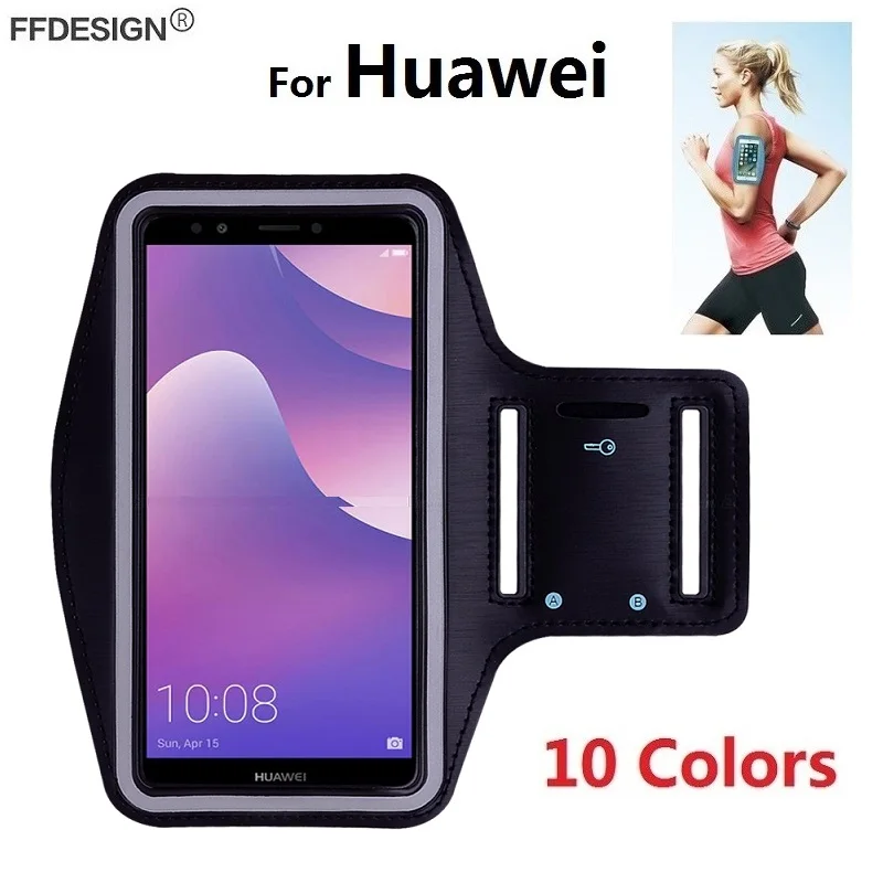 Браслет на руку для бега спортивный браслет чехол телефона Huawei Y5 Y6 Y7 Y9 Prime Pro 2019 2018