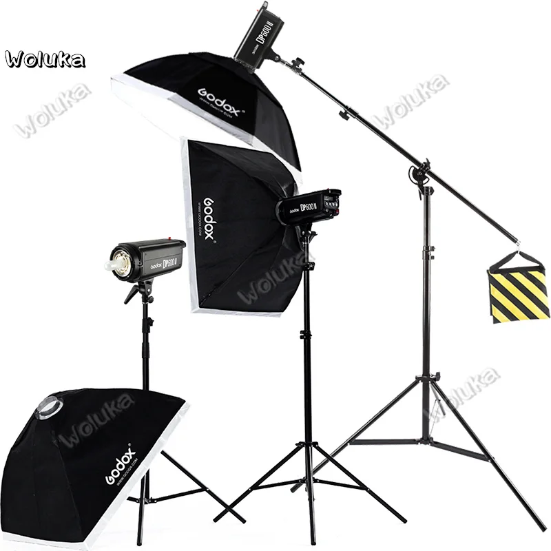 Godox 1800 Вт 3x DP600II 600 GN80 высокомощный комплект оссветильник светильник приборов