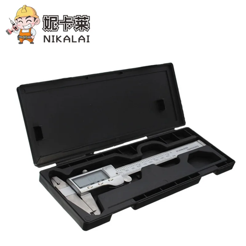 0-150 мм Цифровой суппорт аккумулятор из нержавеющей стали электронный цифровой