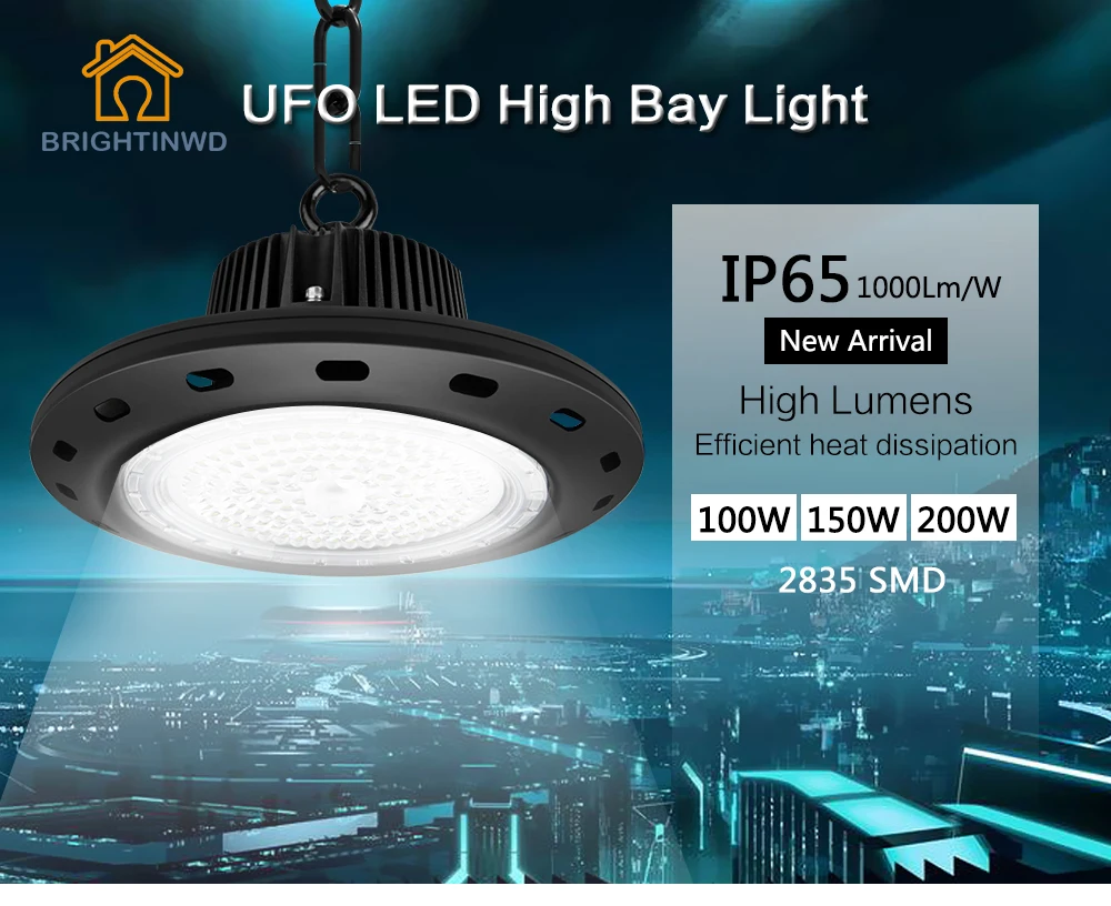 Подвесной светильник UFO для горной промышленности s SMD2835 мощный светодиодный