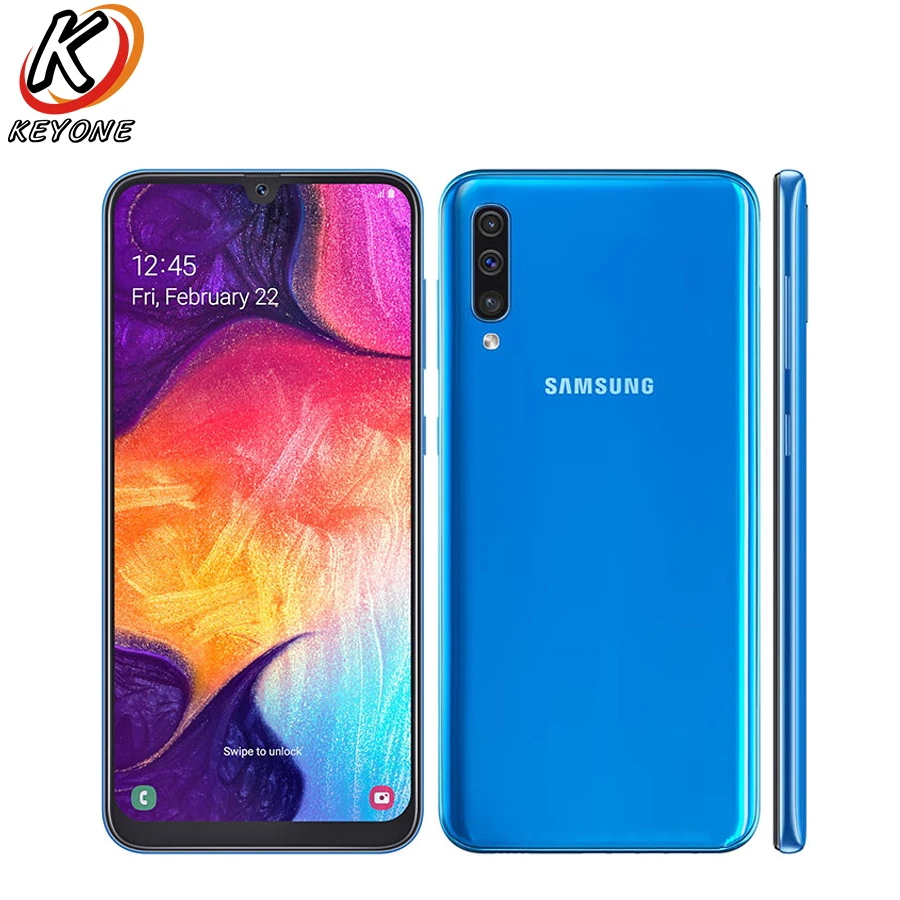 Samsung Galaxy A50 мобильный телефон с 6 4 дюймовым дисплеем восьмиядерным процессором