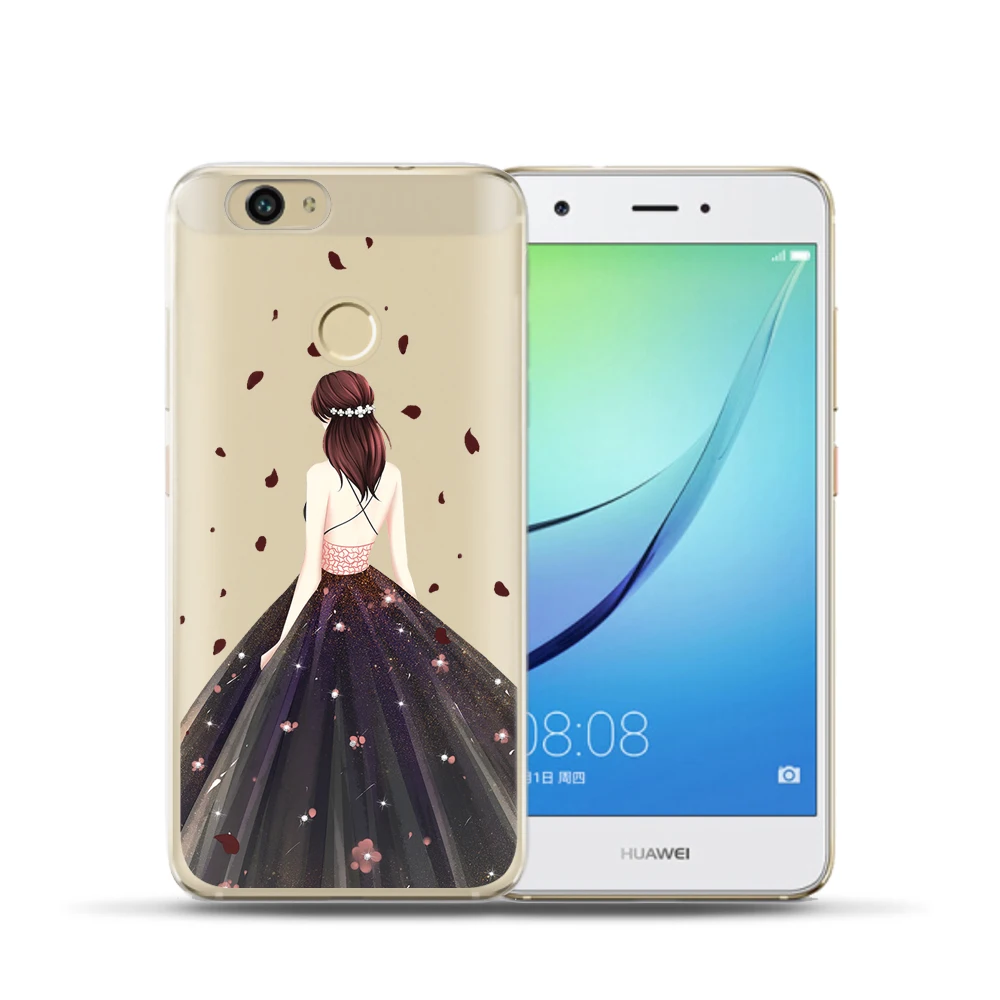 Модный изящный Мягкий Силиконовый ТПУ чехол для телефона Huawei Honor 9 6A P10 Y5 Y6 II Pro Y7 Nova