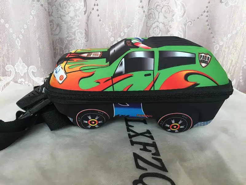 LXFZQ, детский рюкзак, школьные сумки, mochila escolar menino, 3D автомобильный рюкзак, Детские рюкзаки, mochila infantil, школьная сумка - Цвет: lu se