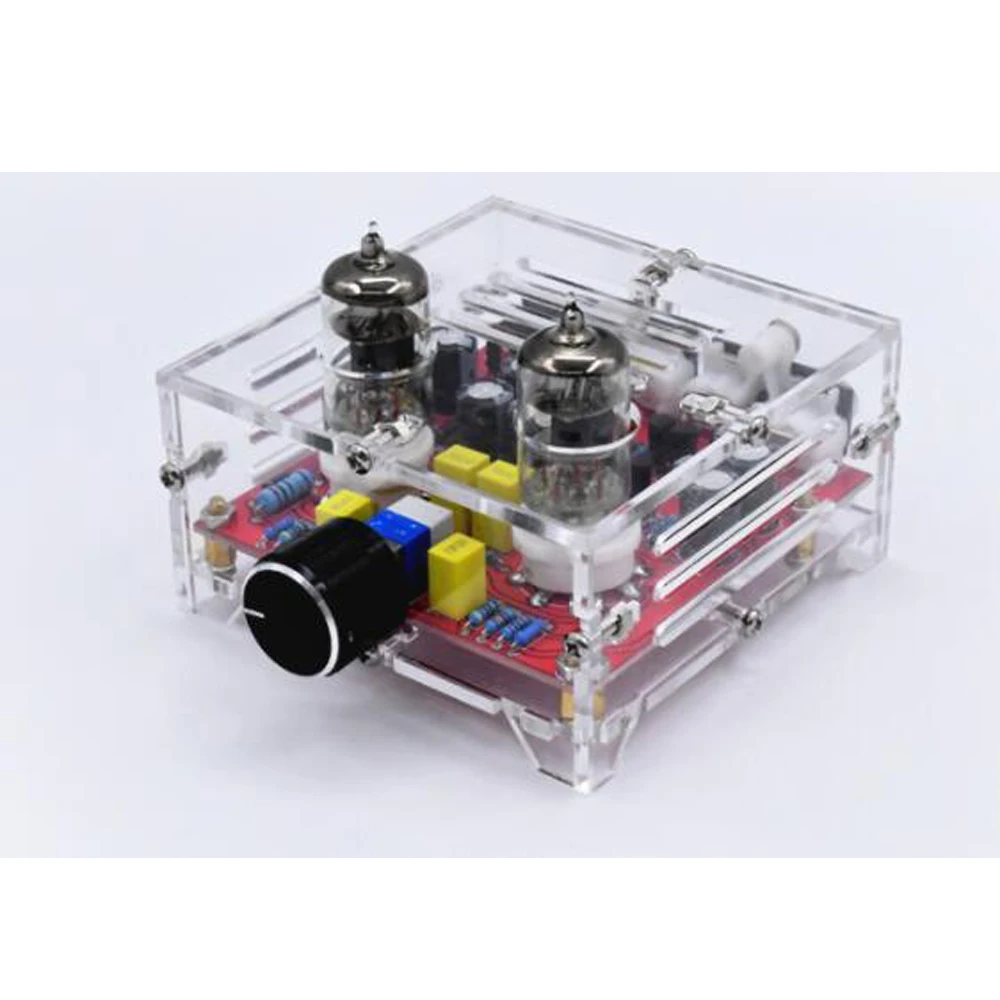 

Fever Grade 6J1 Tube Amplifier Preamp Board HIFI Class A Tone Board Finished Board Crystal Shell