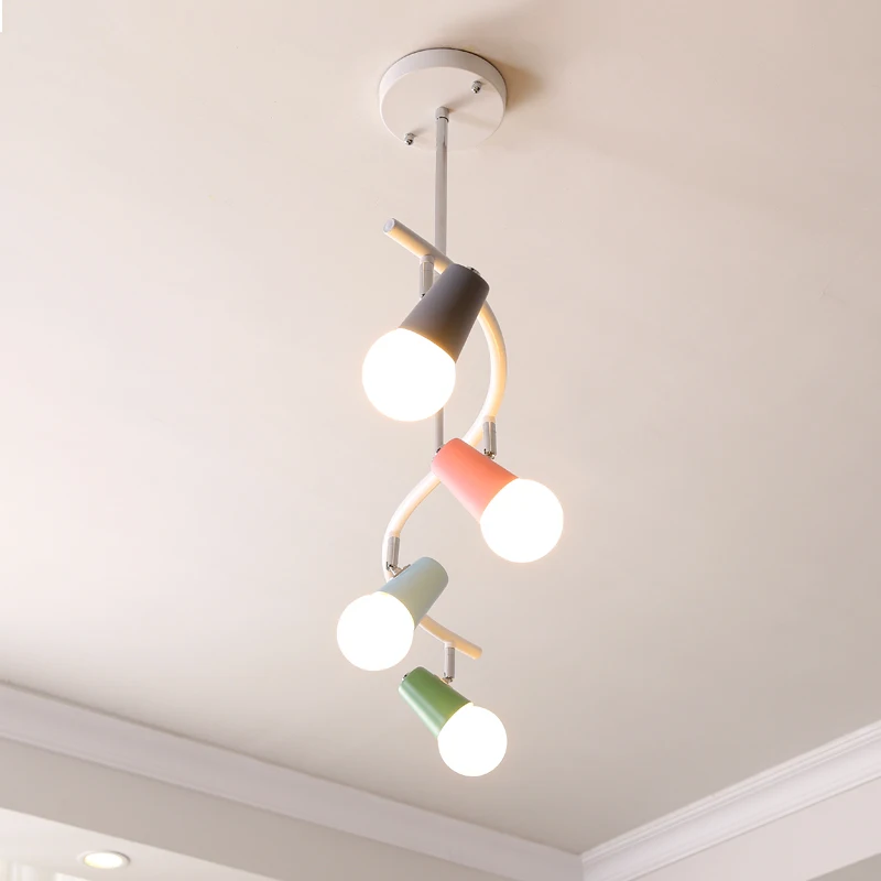 Modern creative personality color Hang lamps pendant lights led for home nordic light fixtures loft style hanging | Лампы и освещение