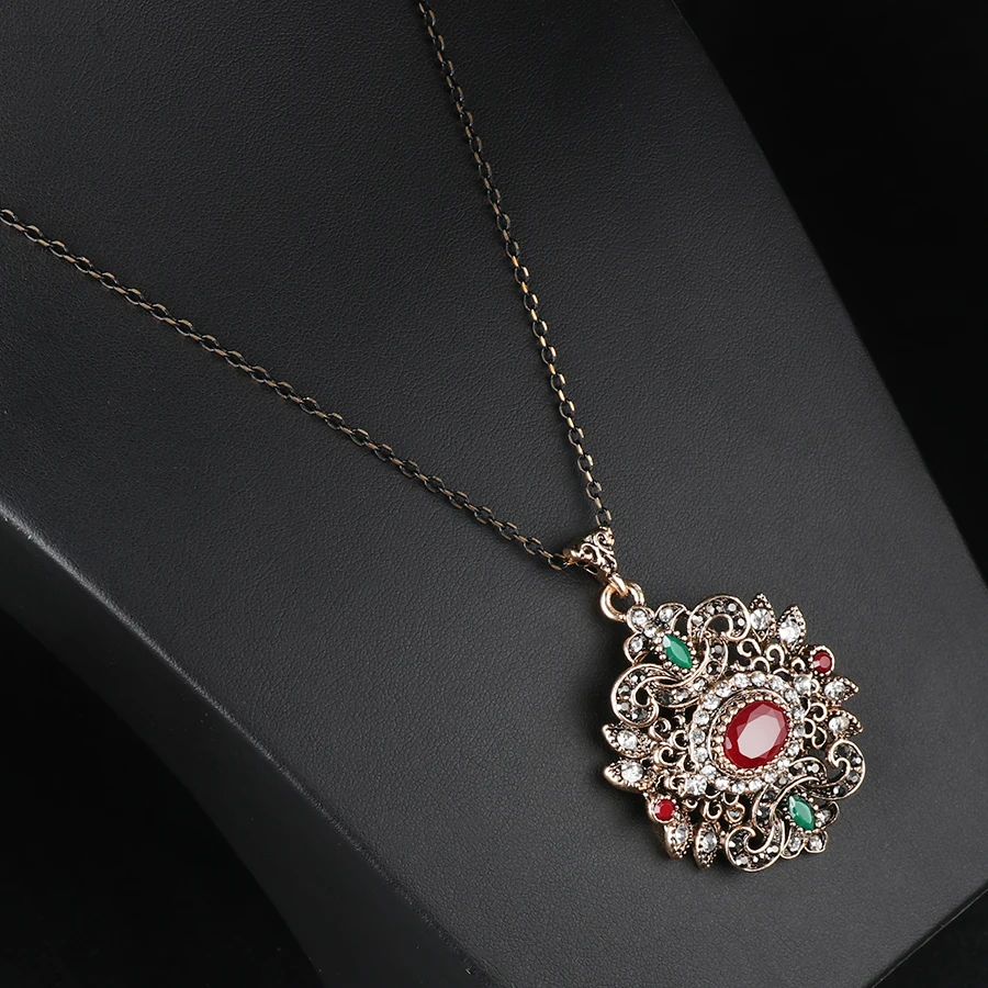 Роскошное индийское хрустальное ожерелье винтажные антикварные золотые