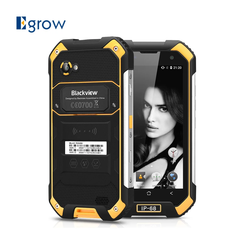 Оригинал Blackview BV6000S Водонепроницаемый сотовых телефонов 4 7 дюйма Android 6 0 мобильный