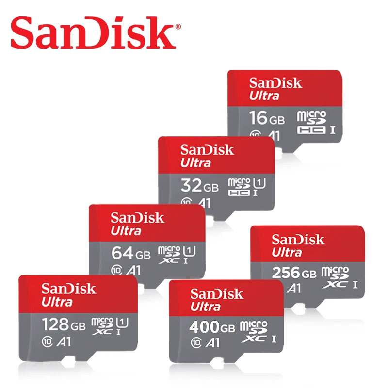 Sandisk A1 карта памяти Micro SD C10 256 ГБ 128 400 200 32 64 100 | Компьютеры и офис