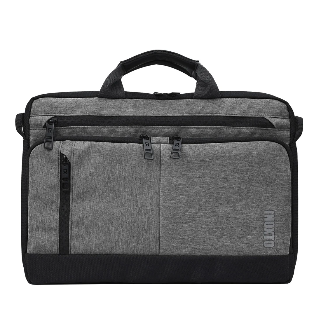 Light gray High Quality Man Business Hand Bag Male Single Shoulder Bags for Laptop Man Crossbody Pack with Many Pocket 38*7*28CM - Color: Light gray
