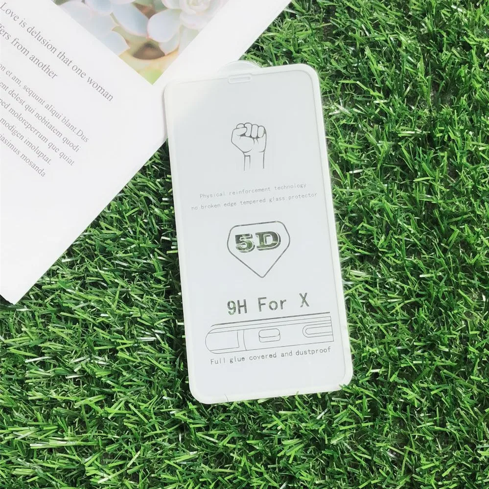 AYJ 5D закаленное стекло для iphone 7 plus 8 x Защита экрана iPhone 6 6s с полным покрытием