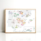 Бордо во французском винном регионе плакат-карта и принты для гостиной настенная живопись на холсте карта испанского винного региона домашний декор