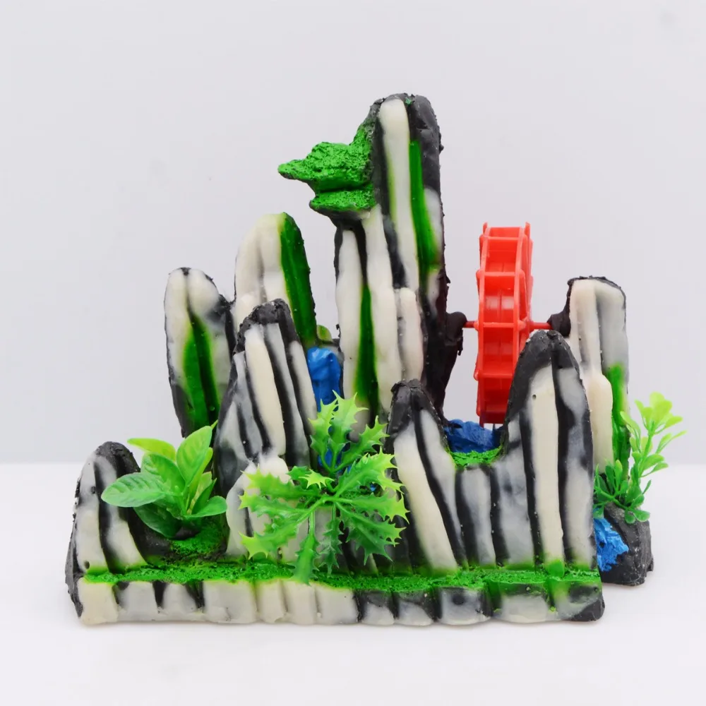 " Saim Декор для аквариума Rockery Fish Tank Украшение акуарио искусственный камень Rockery Рыба Смола воздушный пузырь поддельный каменный декор
