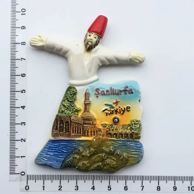 BABELEMI 3D керамический Индюшата Alanya Kemer Sanliurfa магнит на холодильник сувениры украшение на холодильник - Цвет: Тёмно-синий