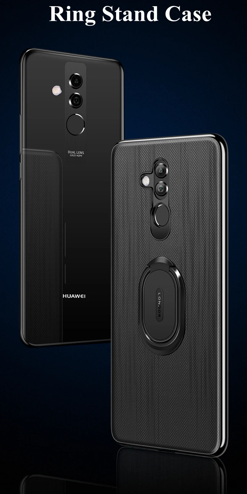 360 чехол с кольцом для пальца для huawei p20 litepro mate 20 Lite Магнитная подставка чехол для huawei Nova 3 3i 2s 3e mate 20X чехол