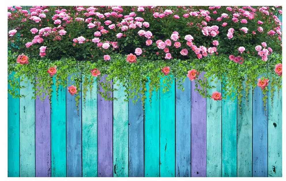 3d Природа обои Окно росписи 3D цвет дерево цветок фотообои украшение дома|window mural