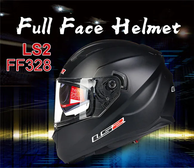 LS2 FF328 Полнолицевой мото rcycle шлем с внутренним солнцезащитным козырьком для мужчин гоночный мото rbike шлем DOT одобренный LS2 мото шлемы