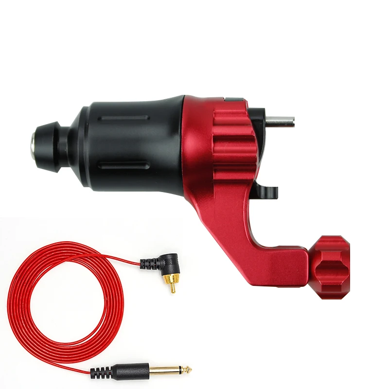 Professional High Quality Rotary Tattoo Machine Adjustable Stroke With RCA Clip Cord Gun Free Shipping | Красота и здоровье