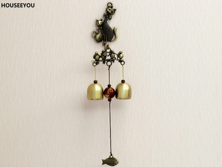 Ветряные колокольчики для родителей и детей кота киски металлические ветряные в