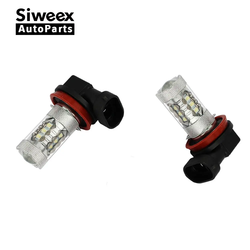 2 шт. 1156 BA15S 1157 BAY15D H1 H3 H4 H7 H8 16 Smd СВЕТОДИОДНЫЙ ные лампы для автомобильных фар