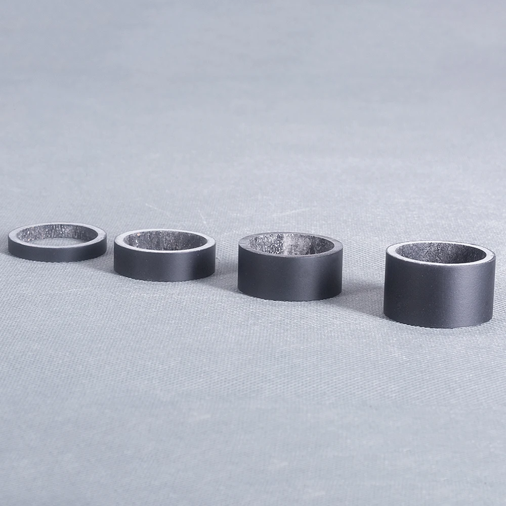 4 шт./компл. матовая черная углеродная волоконная шайба велосипедные прокладки