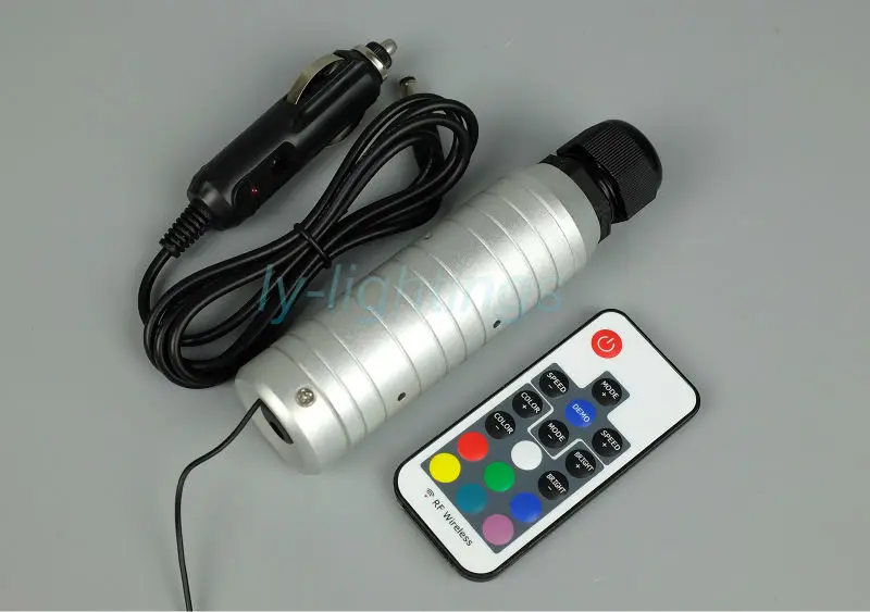 

Color change mini fiber optic fiber light source led light engine for car decoration limo motor home lighting 12v1a car power RF