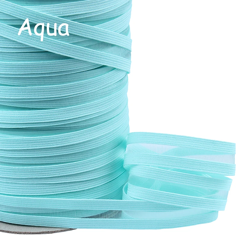 

(100 yards/lot/color)FLORA RIBBONS free shipping new aqua colored elastic trims