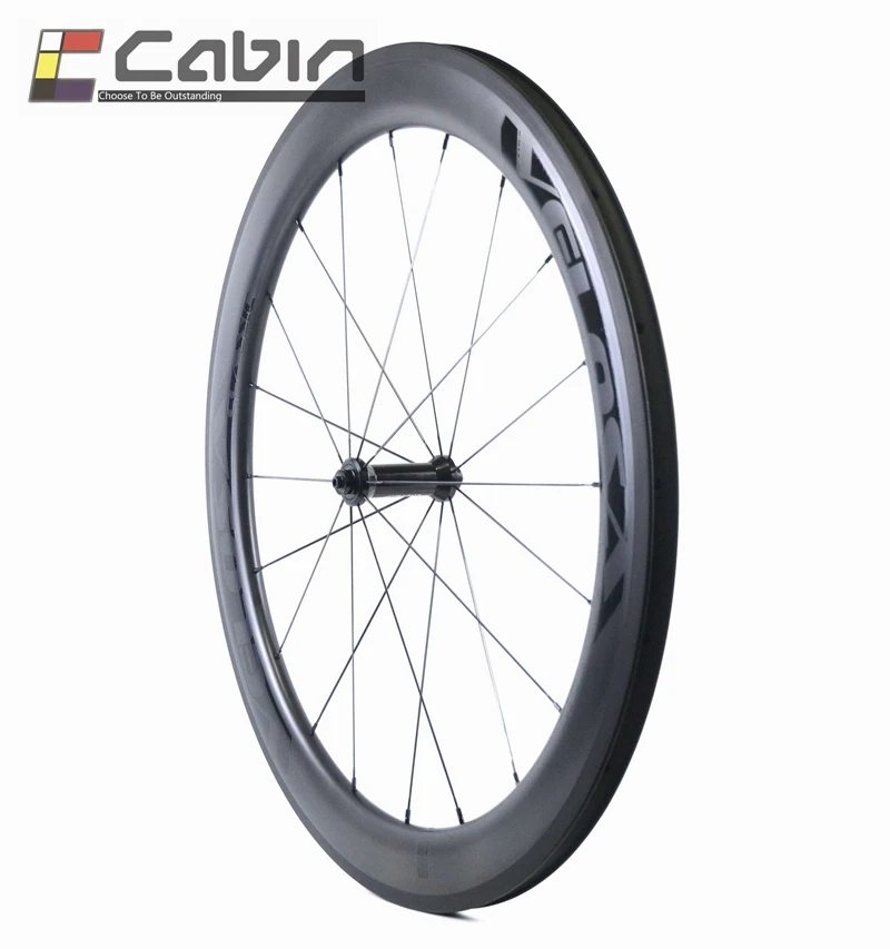 Velosa super sprint 60 bike carbon front wheel 700C 60mm clincher/tubular road ONLY |
