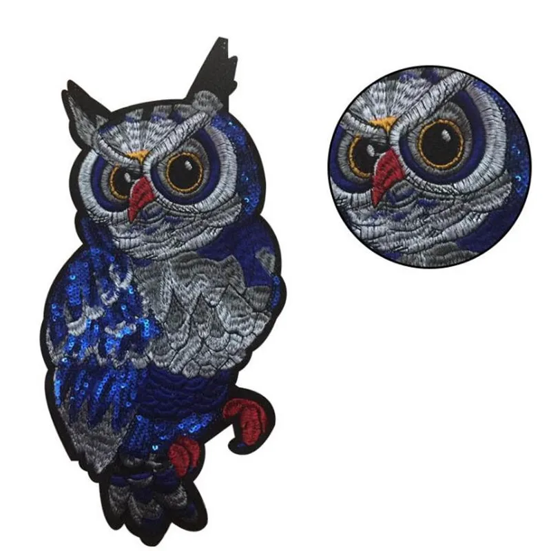 Одежда для мужчин и девочек с блестками совой 29 см птицами железными вставками