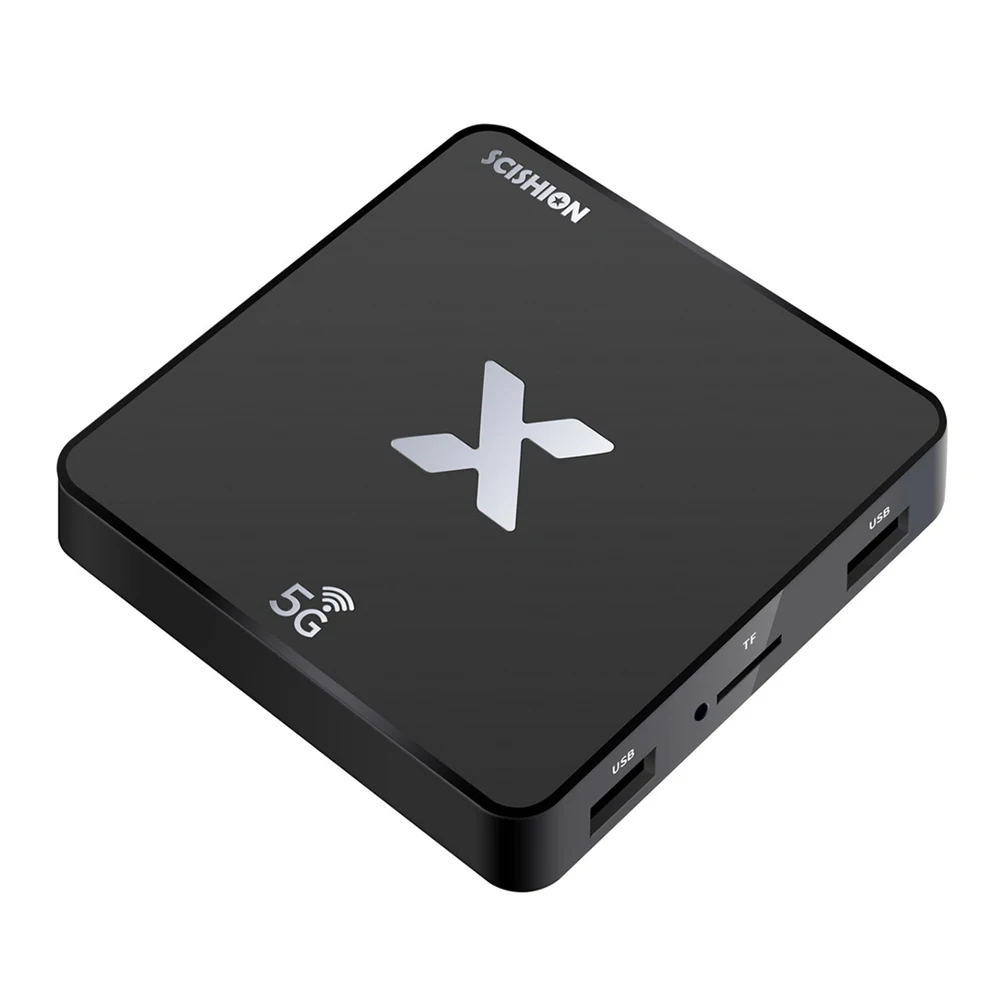 Модель X Android 8,1 Smart tv BOX 5G WiFi 100 Мбит/с Поддержка 2G 16G 4K медиаплеер четырехъядерный 2,4 ГГц WiFi телеприставка Android box - Цвет: UK