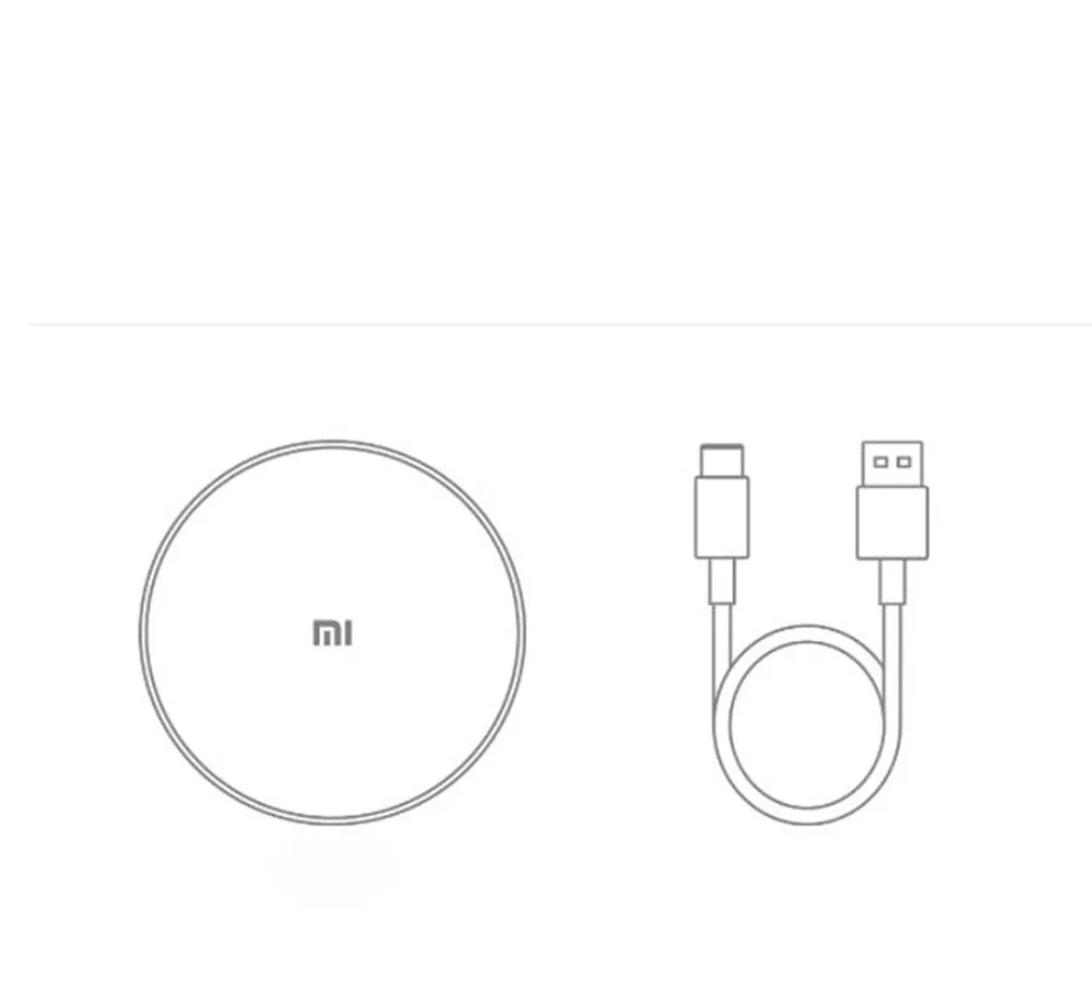 Оригинальный Xiaomi WPC01ZM 10 Вт макс Quick Charge Qi Беспроводной Зарядное устройство Тип-C