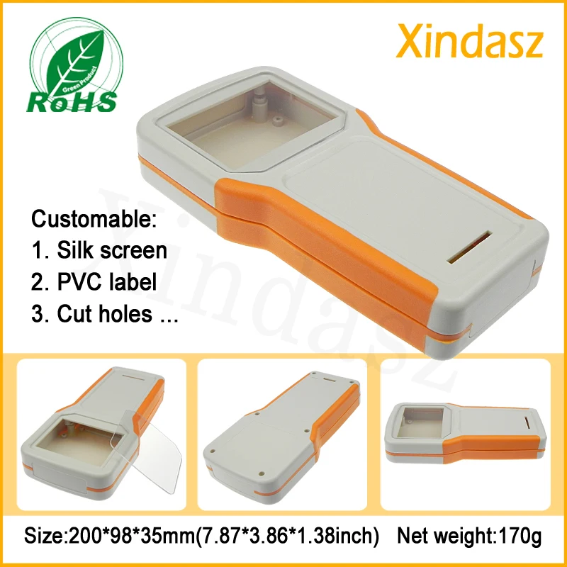 

(XDH03-8)Plastic electrical boxes 200*98*35mm plastic handheld enclosures meter boxes