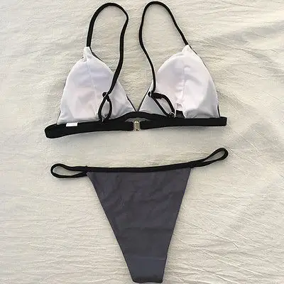 

Women Push-up Padded Bra Solid Bikinis Belt Swimwear Bandage Bikini Set Swimsuit Triangle Swimwear Bathing Beachwear For Women