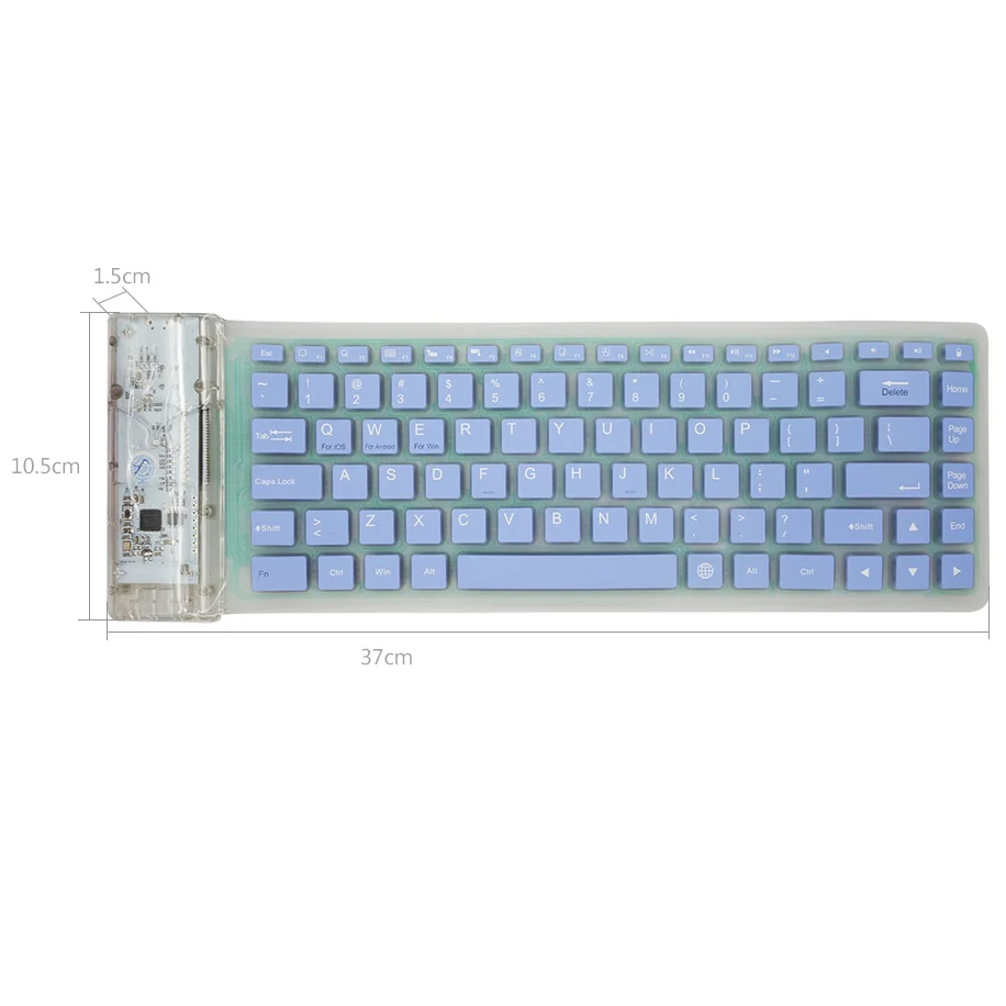 Bluetooth Беспроводной клавиатура Roll up Teclado 87key силиконовая соска для планшетных