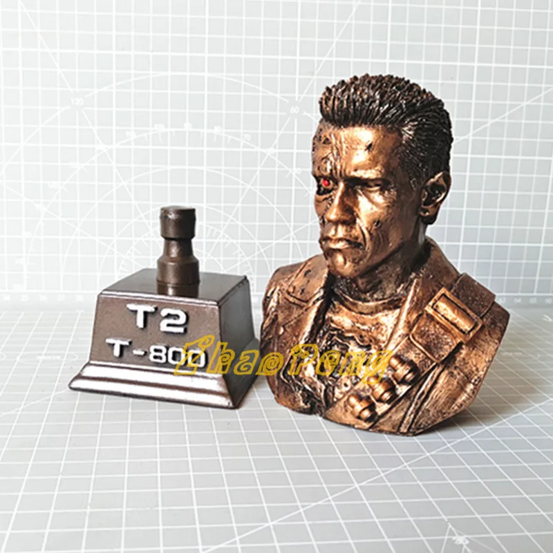 20 см Терминатор T800 бюст боевой урон версия модели фигуры Шварценеггер фигурку