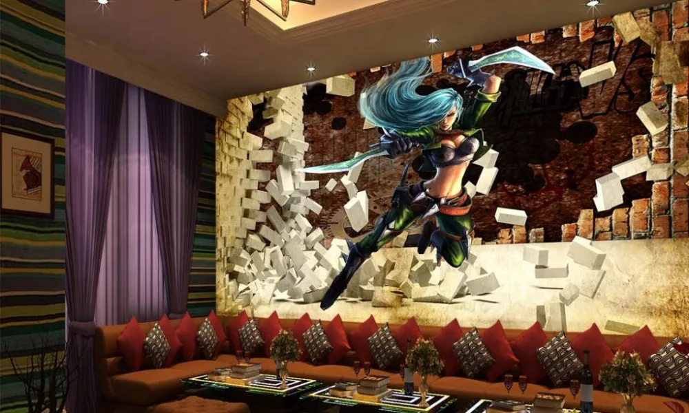 3d фотообои на заказ нетканые обои с изображением кирпичной стены героев Союза