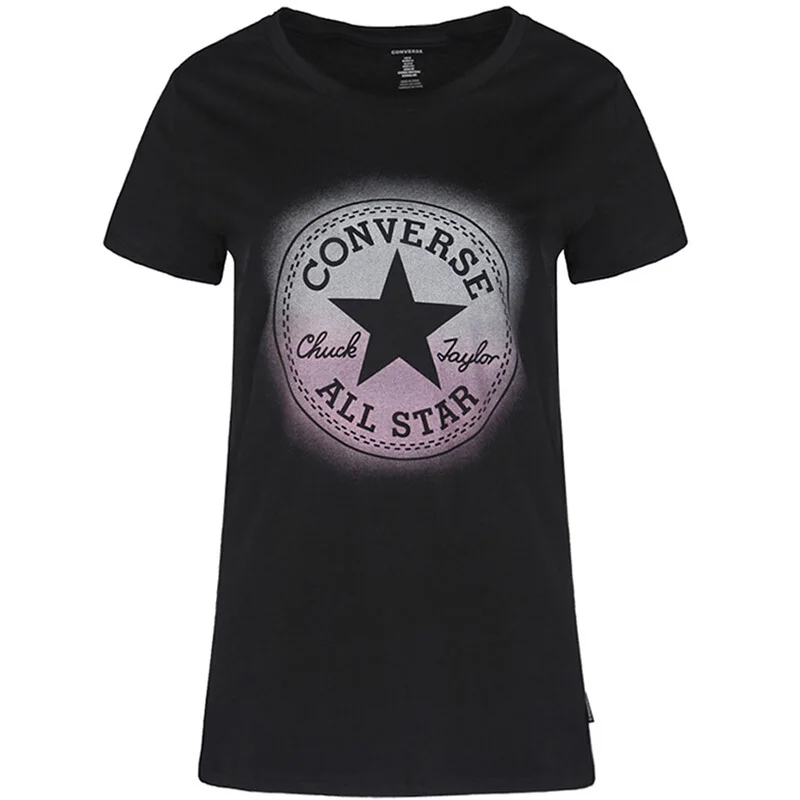 10007548A01 Новое поступление Converse Для женщин футболки с коротким рукавом спортивная - Цвет: 10007548A01