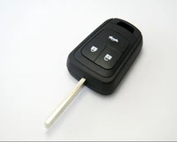 3 buttons remote key shell case for chevrolet aveo hu100 uncut blade car alarm housing keyless entry fob key cover