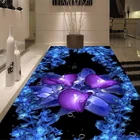 Настенные 3D-обои на заказ, креативные хрустальные художественные росписи, для спальни, гостиной, ванной комнаты, ПВХ, самоклеящиеся водонепроницаемые современные обои
