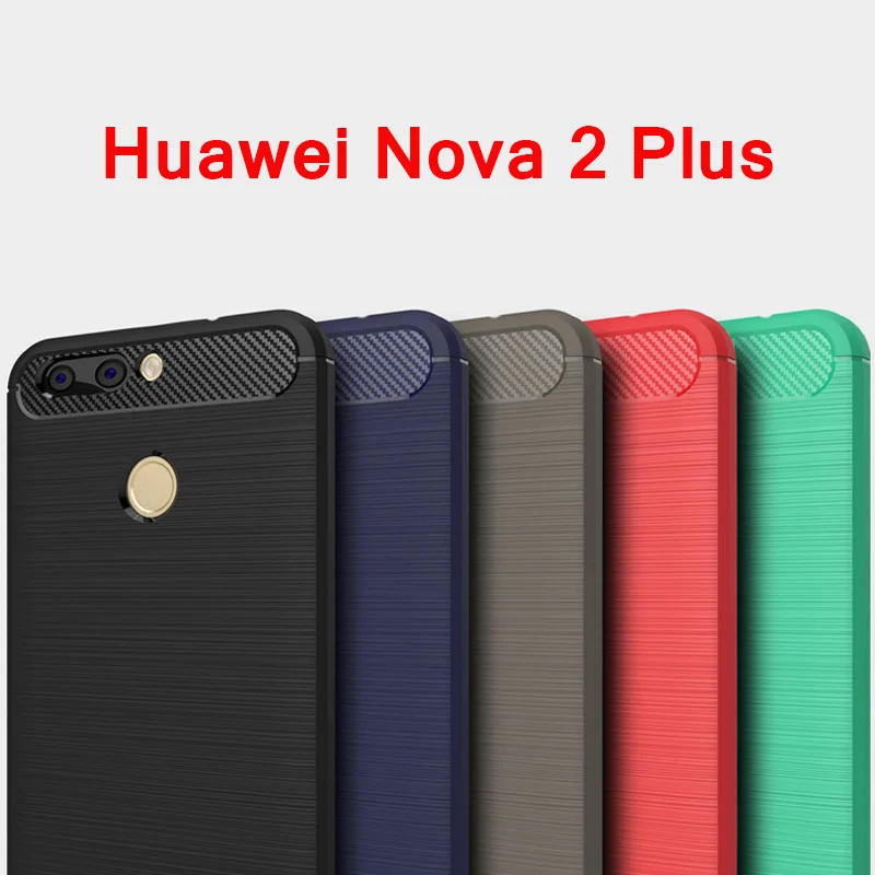 Оригинальный мягкий чехол Huawei Nova 2 Plus силиконовая задняя крышка для телефона Nova2