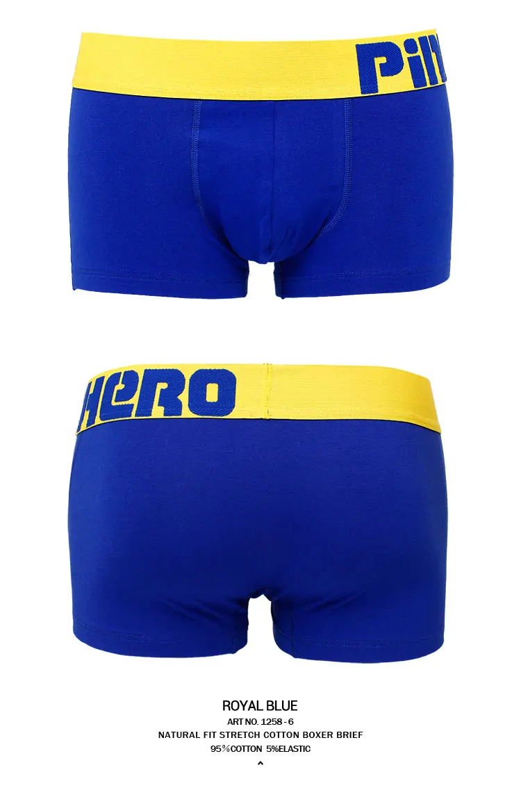 Hot sale PINK HERO men underwear Hot Cheap New Style Cotton Color Together Men's Brand Boutique Underwear Wholesale Boxer