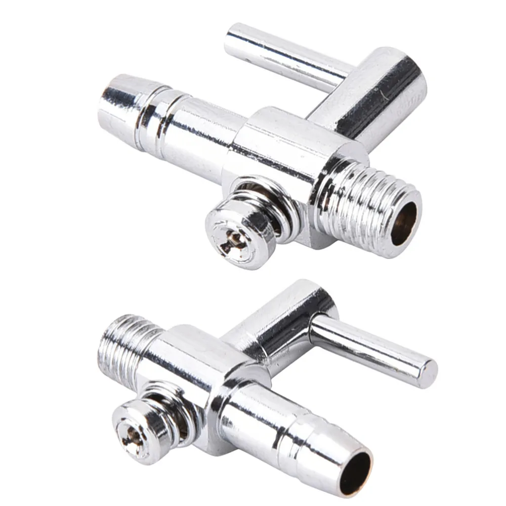 

1PCS Hot Selling Stainless Steel Valves Thread Aquarium Air Flow Distributor Lever Control Valve Hot