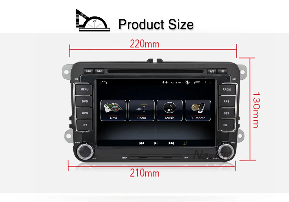 Европейский склад налогов 7 дюймов 2din автомобильный dvd для Volkswagen VW golf 5 6 touran passat B6 sharan jetta polo tiguan с микрофоном